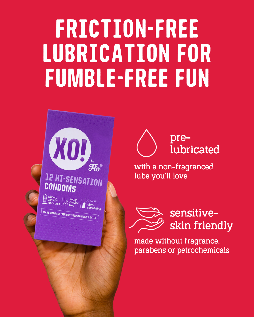 XO! by Flo Hi-Sensation Vegan Condoms