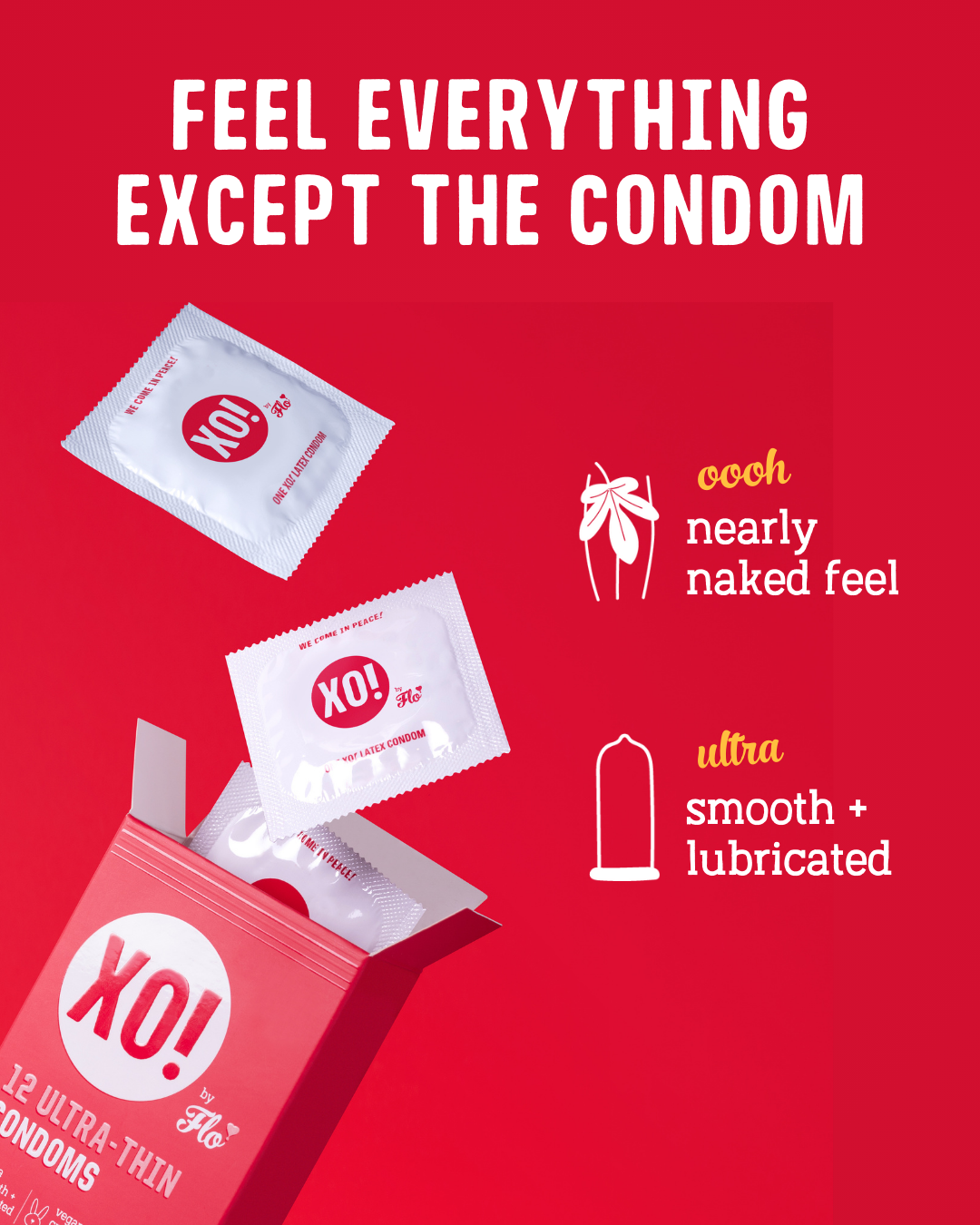 XO! by Flo Ultra-Thin Vegan Condoms